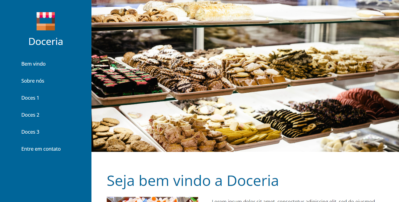 Pagina de Doceria